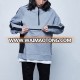 Doulble layer collar two color plain mens oversized blank custom logo unisex pullover hoodies with pocket cheap wholesale price