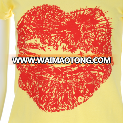 The most Popular and soft polyester/cotton customwomen blank or ptint t shirt for women